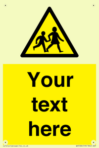 Custom Warning children Sign